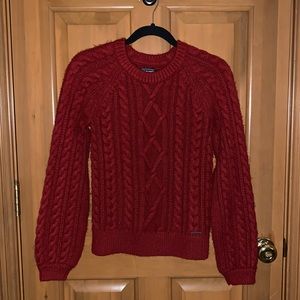 Abercrombie & Fitch red sweater, size S